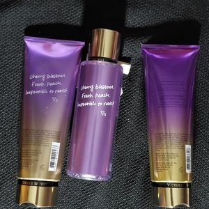 victoria secret love spell bundle.  two  8 fl oz. frag lot,one 8.4 oz mist
